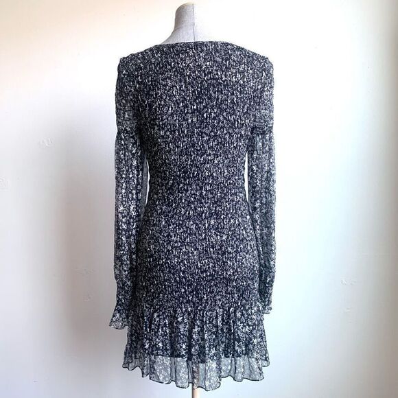 LoveShackFancy Scarlett Star Print Silk Mini Dress - Picture 9 of 11